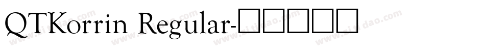 QTKorrin Regular字体转换